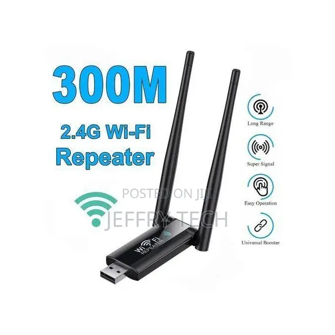 2.4G Wireless USB WiFi Repeater 300 Mbps, WiFi , Long R
