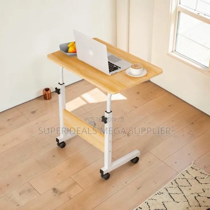 Height Adjustable Laptop Table Ergonomic Work Desk With Smooth Top