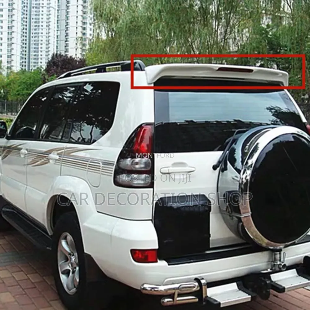 Prado 120 Spoiler Ready for Sanding Color Matching Paint