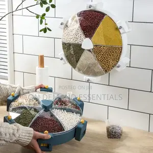 6 Grid Rotating Cereal Dispenser