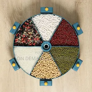 6 Grid Rotating Cereal Dispenser