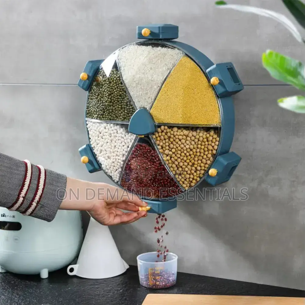 6 Grid Rotating Cereal Dispenser