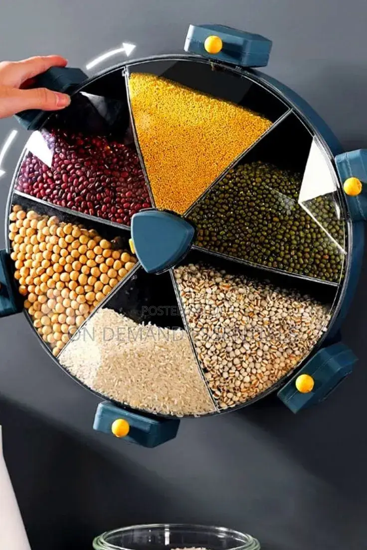 6 Grid Rotating Cereal Dispenser