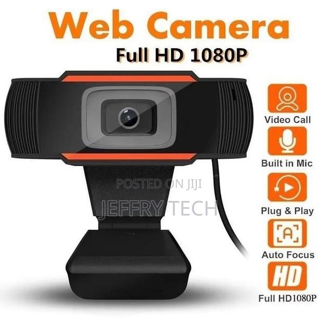 1080P HD USB Webcam With Microphone for PC, Desktop Computer, Gaming, - thumbnail 2