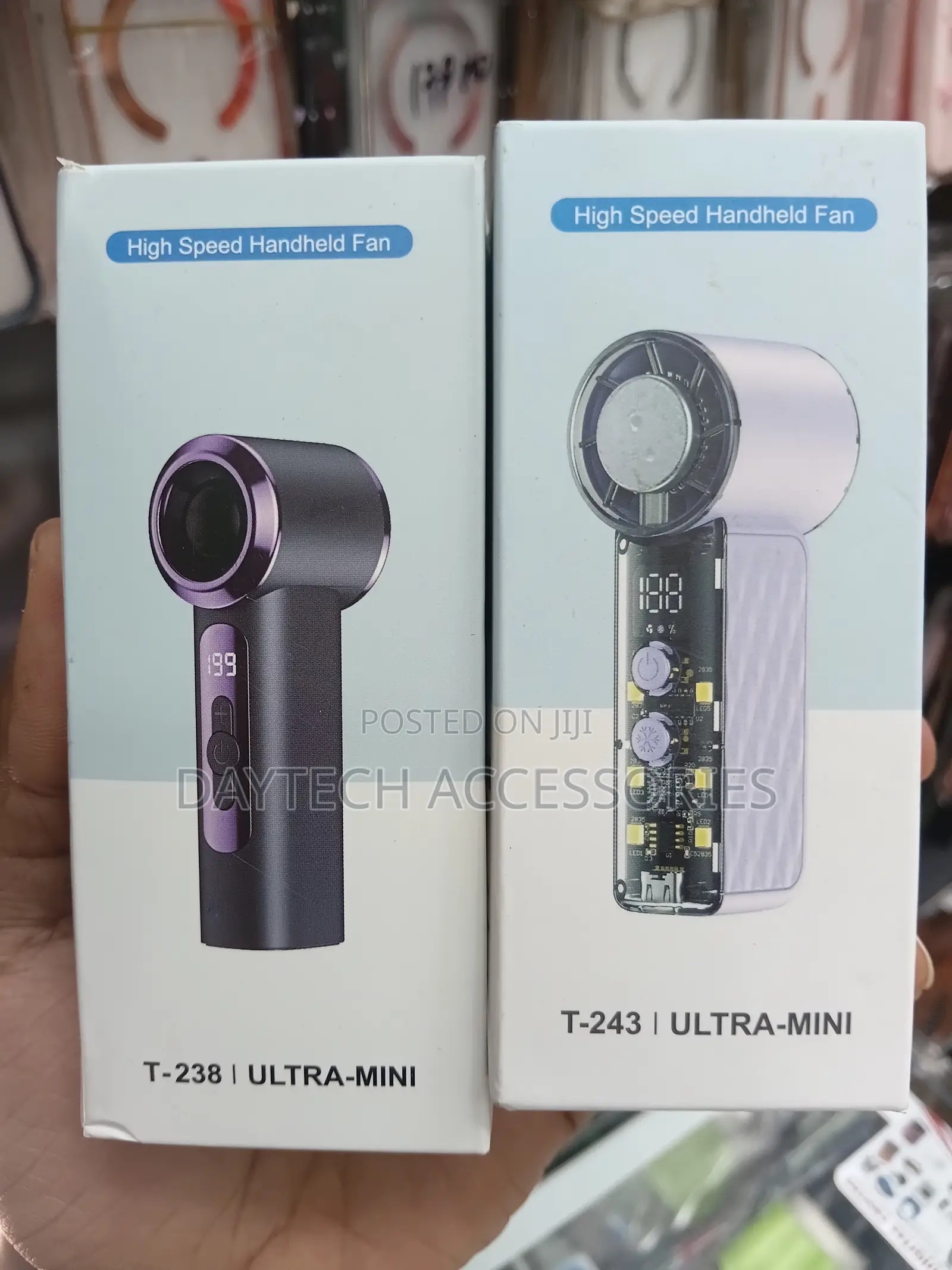 VoltEra Turbo High-Speed Handheld Fans.