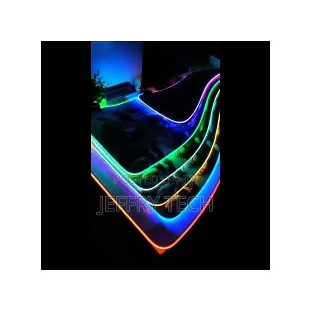 LED Lighted Keyboard Pad Gaming Colorful Lighted Table Mat - thumbnail 2
