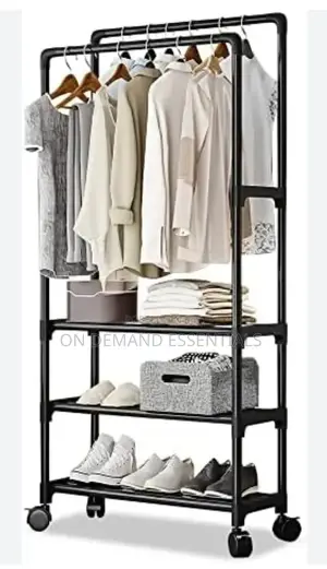 Rolling Garment Rack
Colours (White Black)