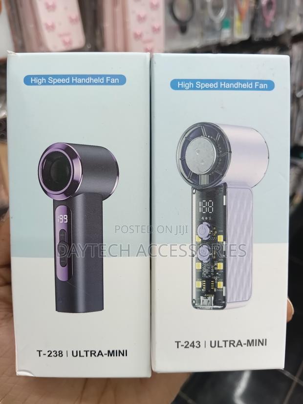 Portable Handheld Fan High-Speed Mini Fan With LED Display. - thumbnail 4