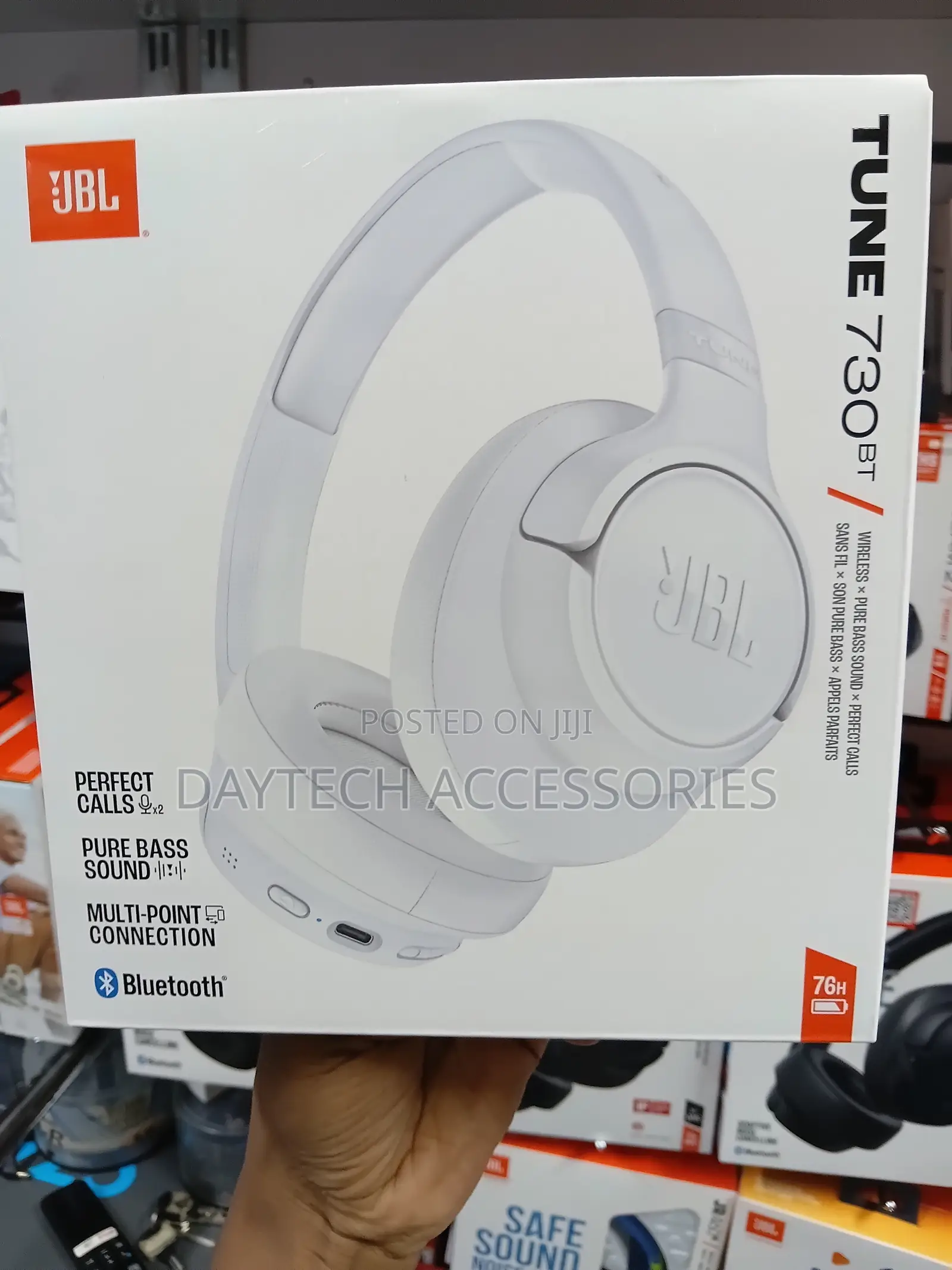 These Are JBL Tune 730BT Wireless Headphones in White.
