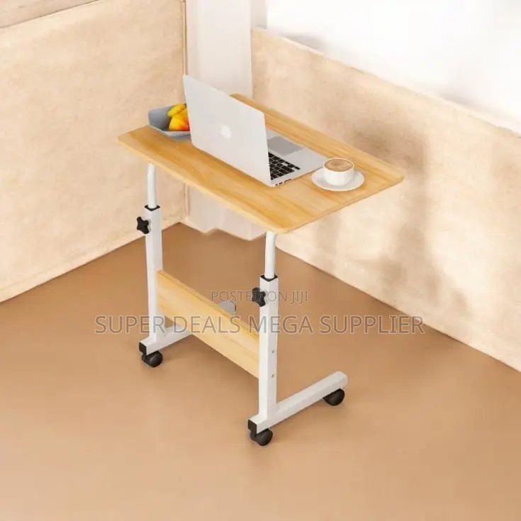Height Adjustable Laptop Table Movable Workstation for Home Office