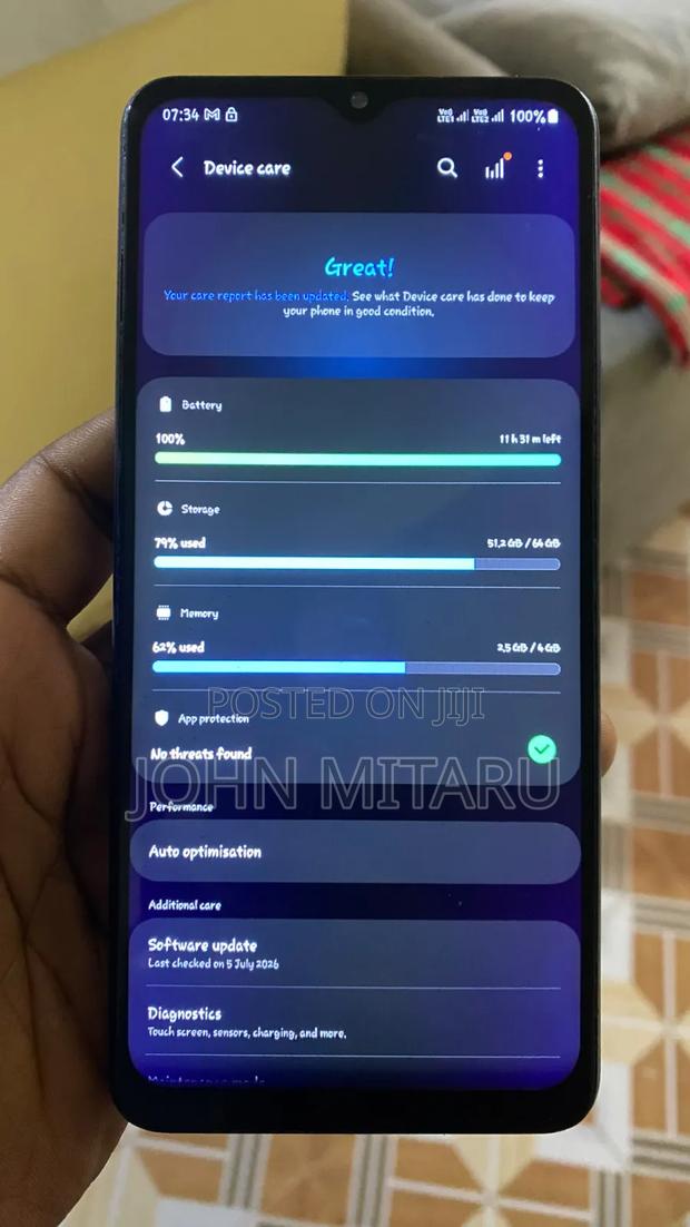 Samsung Galaxy A12 Nacho 64 GB Blue - thumbnail 3