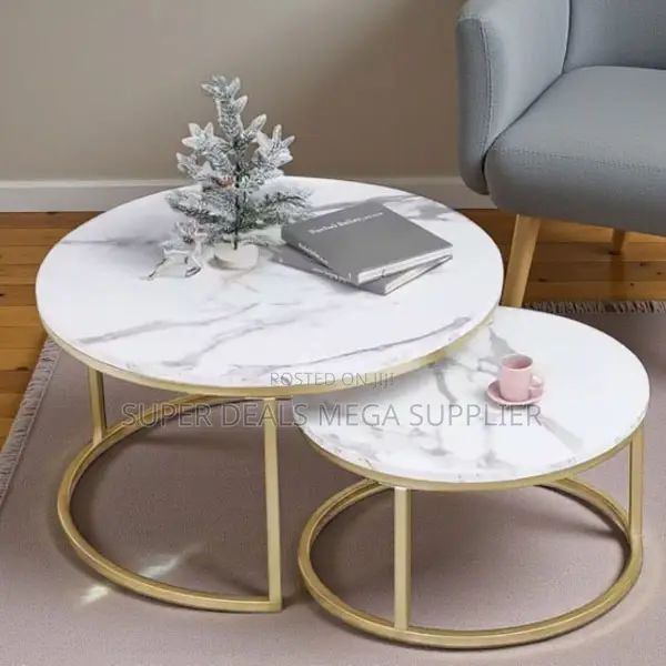 Luxury Marble Coffee Table Nesting Set for Modern Apartments