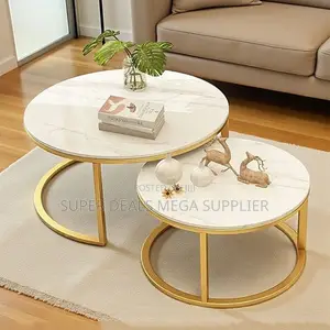 Luxury Marble Coffee Table Nesting Set for Modern Apartments