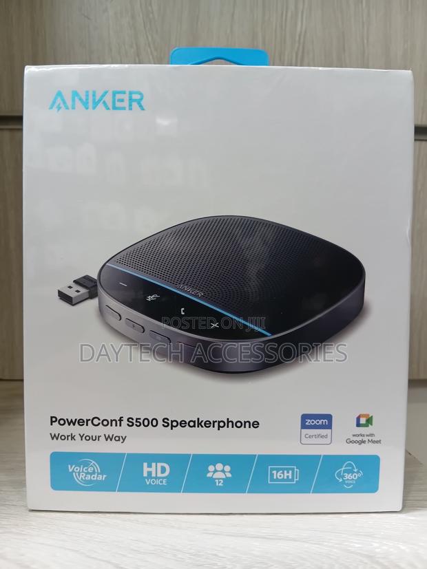 This Is an Anker PowerConf S500 Speakerphone - Black