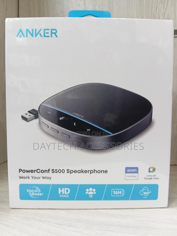 This Is an Anker PowerConf S500 Speakerphone - Black - thumbnail 3