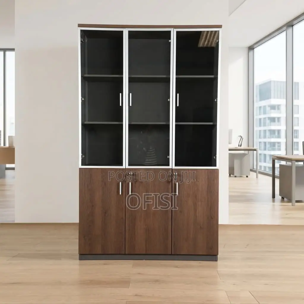 Office Cabinet; 3-Door Advance Wooden Office Cabinet