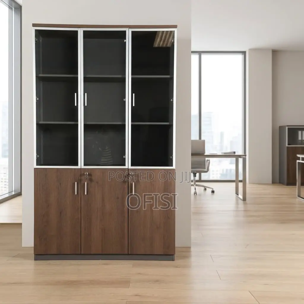 Office Cabinet; 3-Door Advance Wooden Office Cabinet