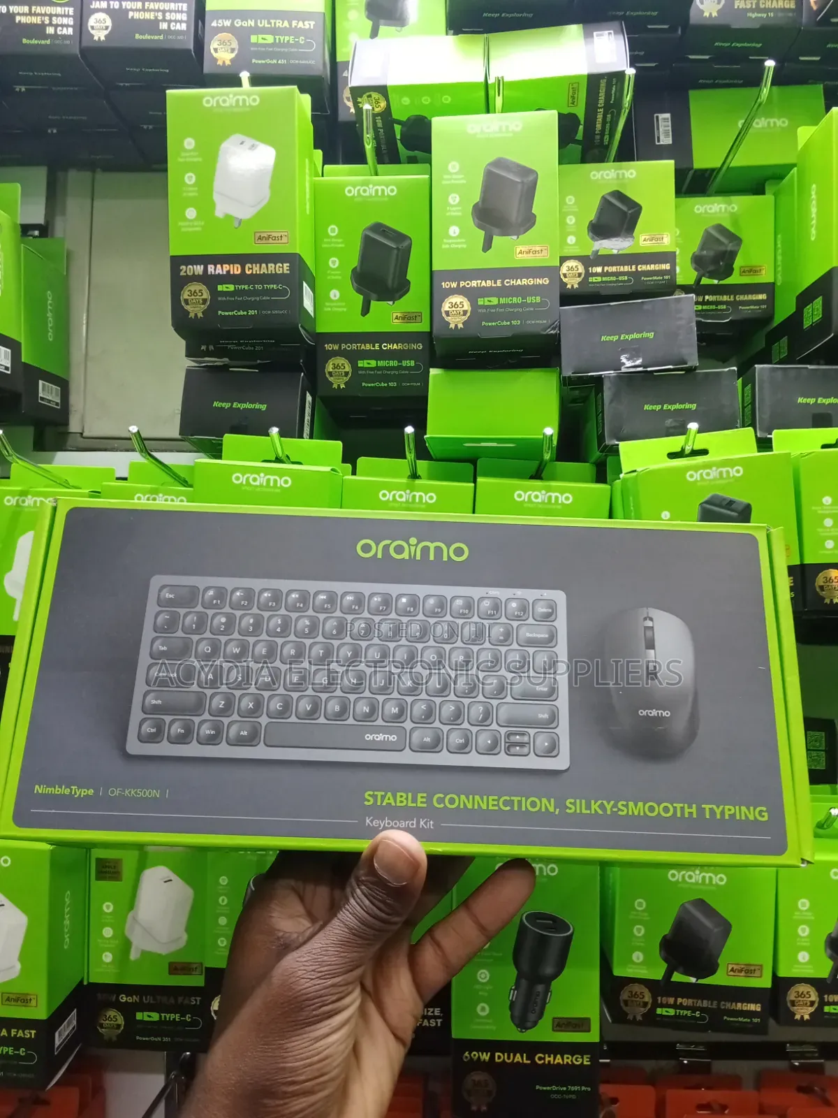 Oraimo NimbleType Wireless Laptop and Desktop Keyboard and Mouse Combo