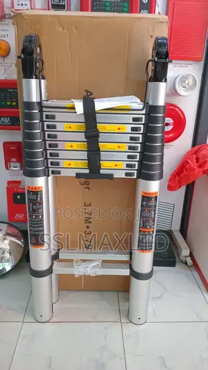 3.7m+3.7m Double Telescopic Ladder