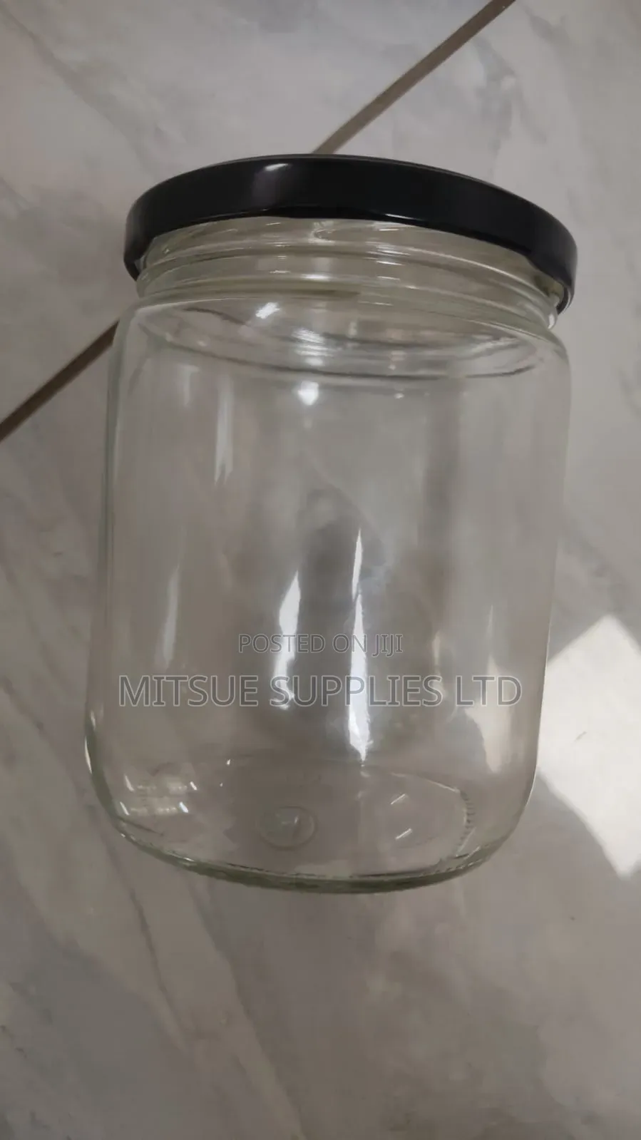A Box of 40 Pieces Glass/Mason Jar 500ml Short Wide (11.4x8.2cm ...