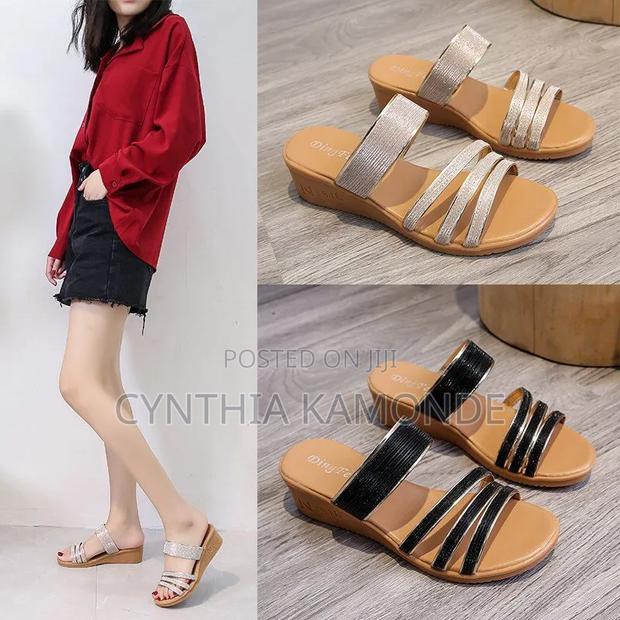 Ladies Open Wedge Shoes - thumbnail 2