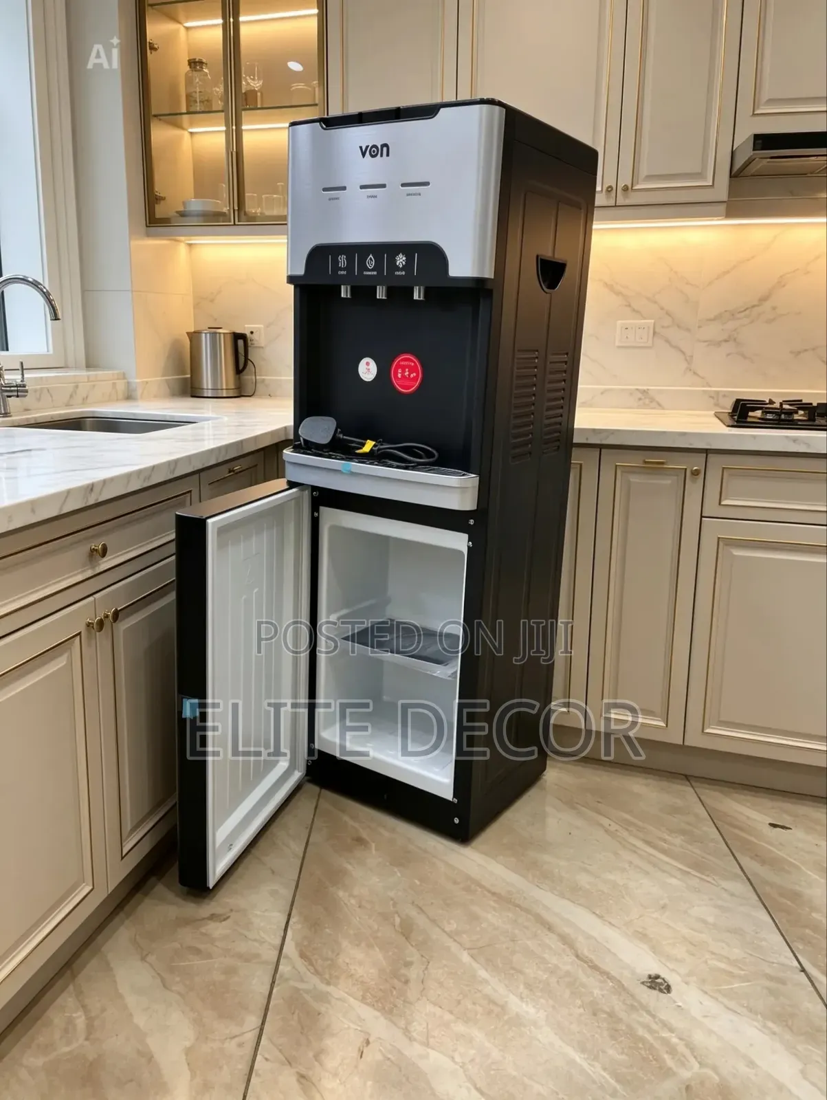 Von 3-Tap Top Load Water Dispenser (Hot, Cold Normal)