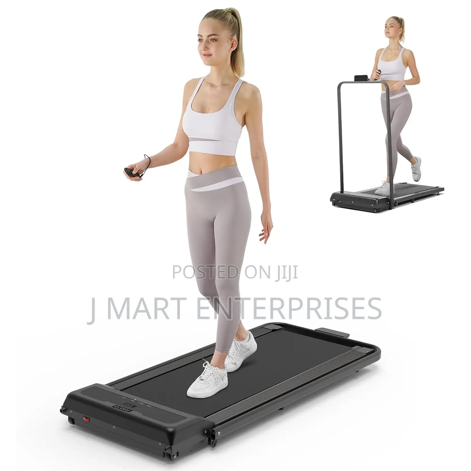 Home, Compact Treadmill With Remote Control, 2 in 1 Portable