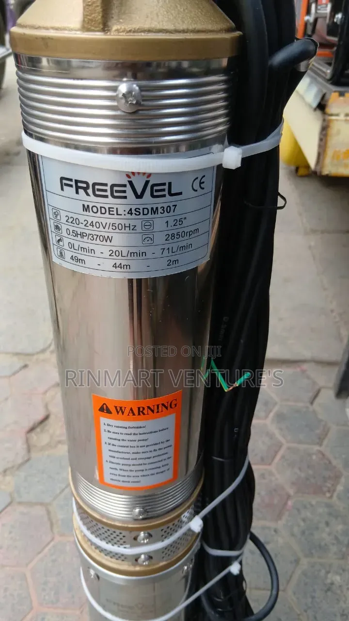 Good Quality Freevel Submersible Water Pump 0.5hp
