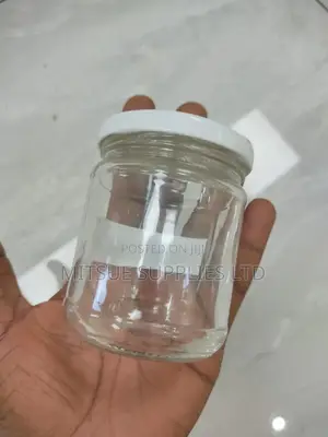 A Set of 50 Spice Jars 212ml With Gold/White/Black Lids (8x6.5cm)