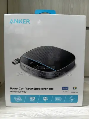 This Is an Anker PowerConf S500 Speakerphone - Black
