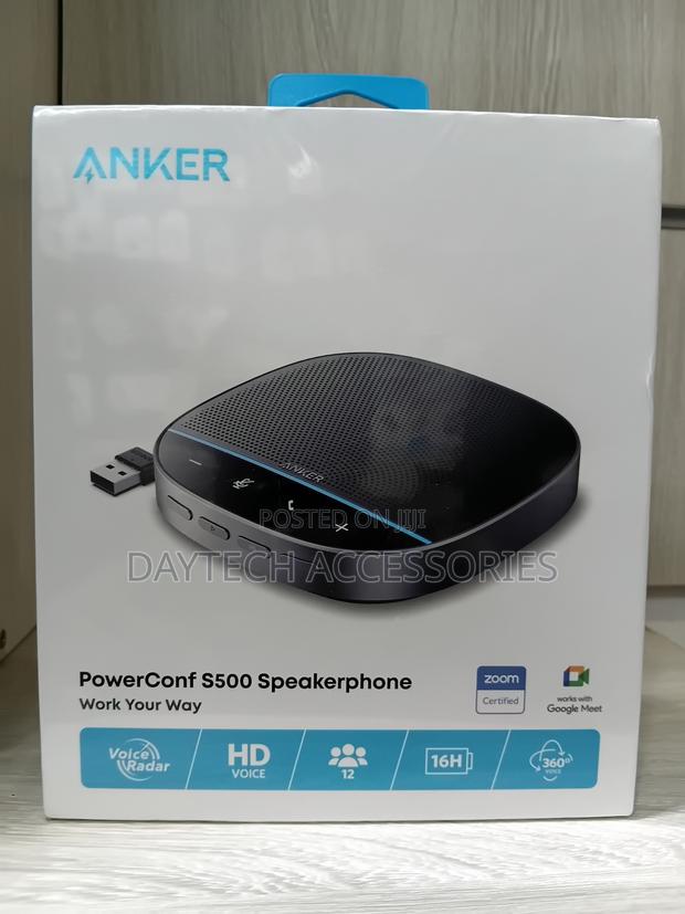 This Is an Anker PowerConf S500 Speakerphone - Black - thumbnail 2