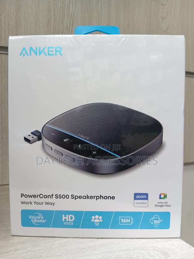 This Is an Anker PowerConf S500 Speakerphone - Black - thumbnail 3