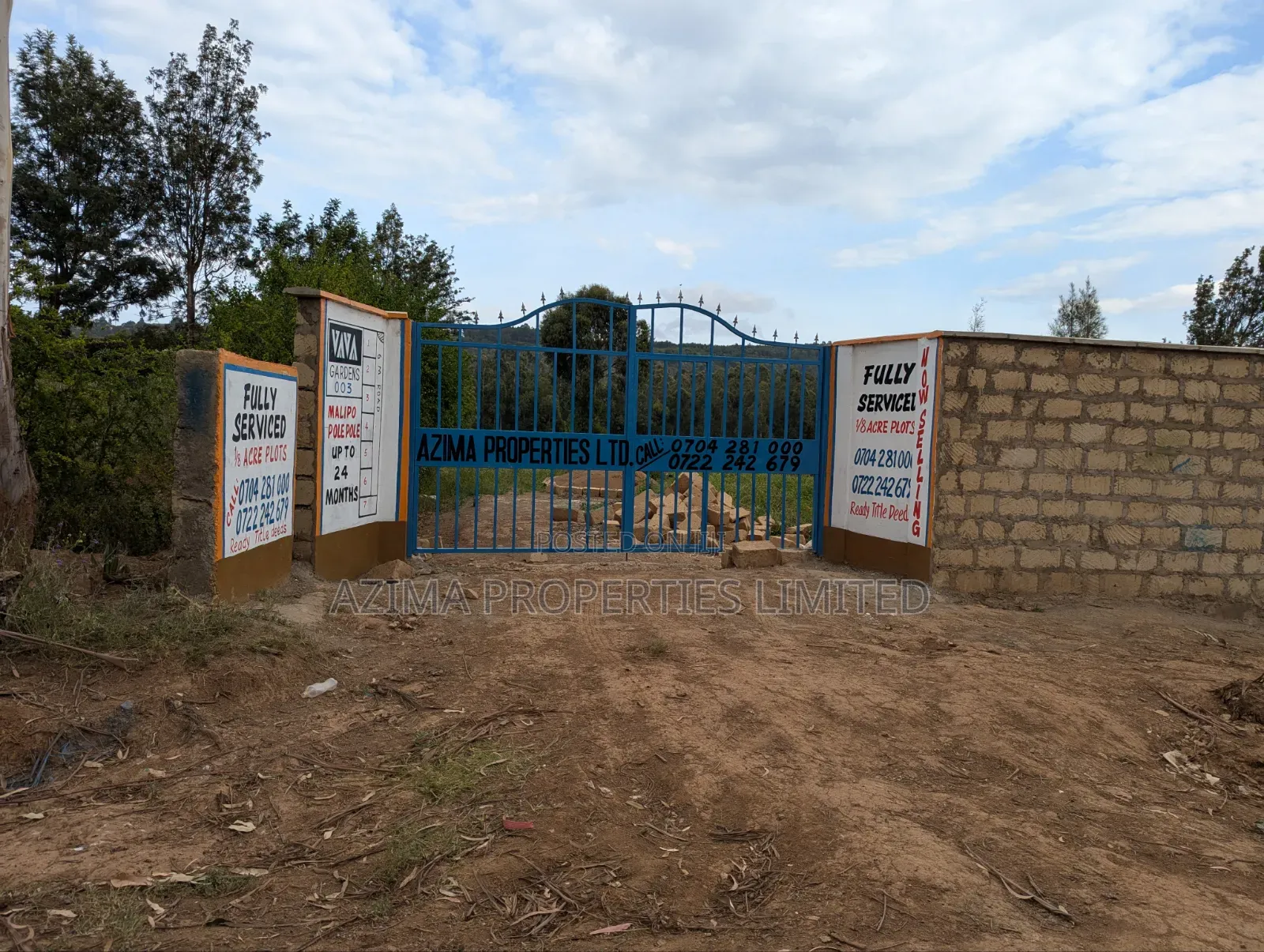 Fully Serviced Prime 1/8 Acre Plots.