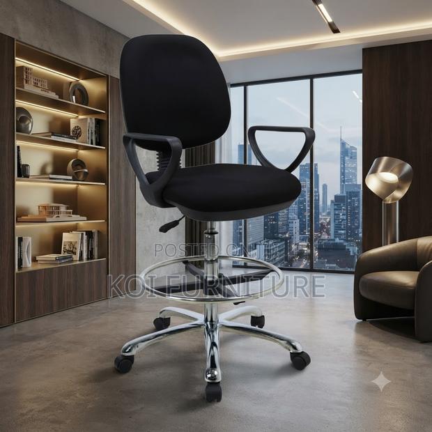 Office Chairs; Mid Back Fabric Office Chair With High Heights - main view
