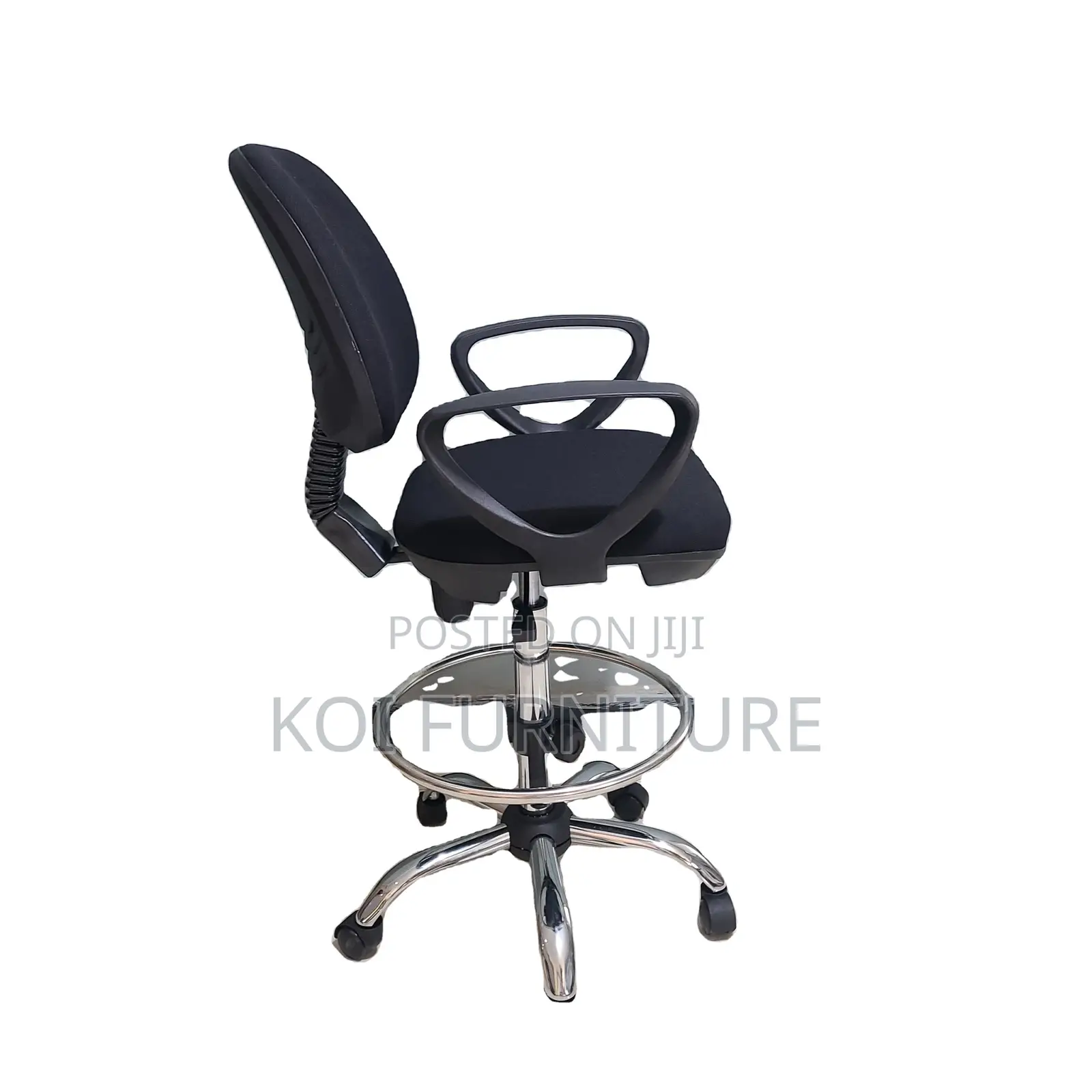 Office Chairs; Mid Back Fabric Office Chair With High Heights