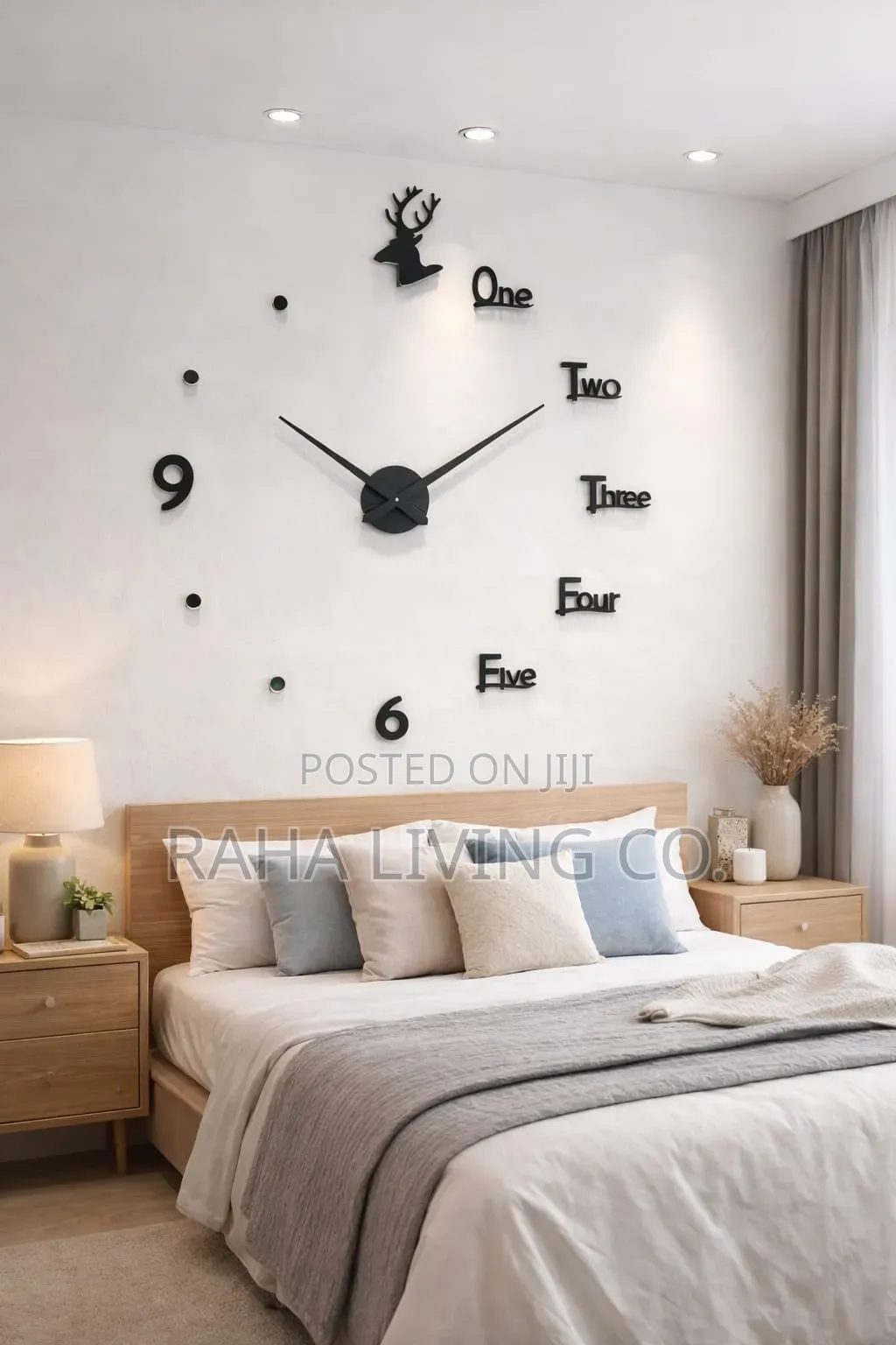 3D Roman Numeral Acrylic Mirror Wall Clock | 120cm | DIY