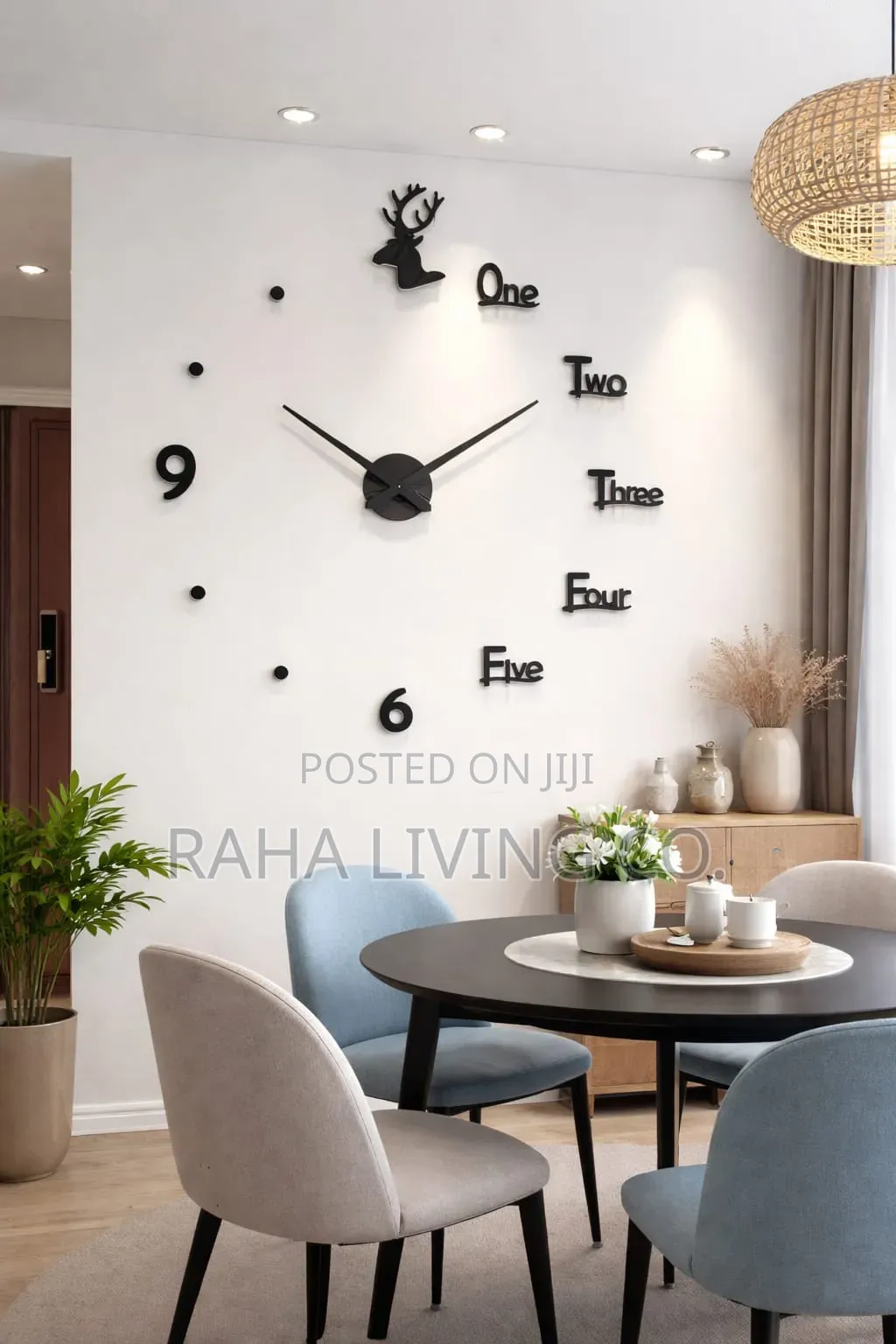 3D Roman Numeral Acrylic Mirror Wall Clock | 120cm | DIY