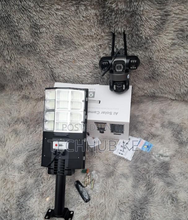 Wireless 4G SIM Solar Security CCTV Camera and Solar Streetlight