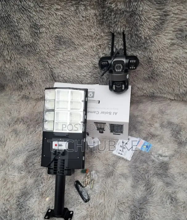 Wireless 4G SIM Solar Security CCTV Camera and Solar Streetlight