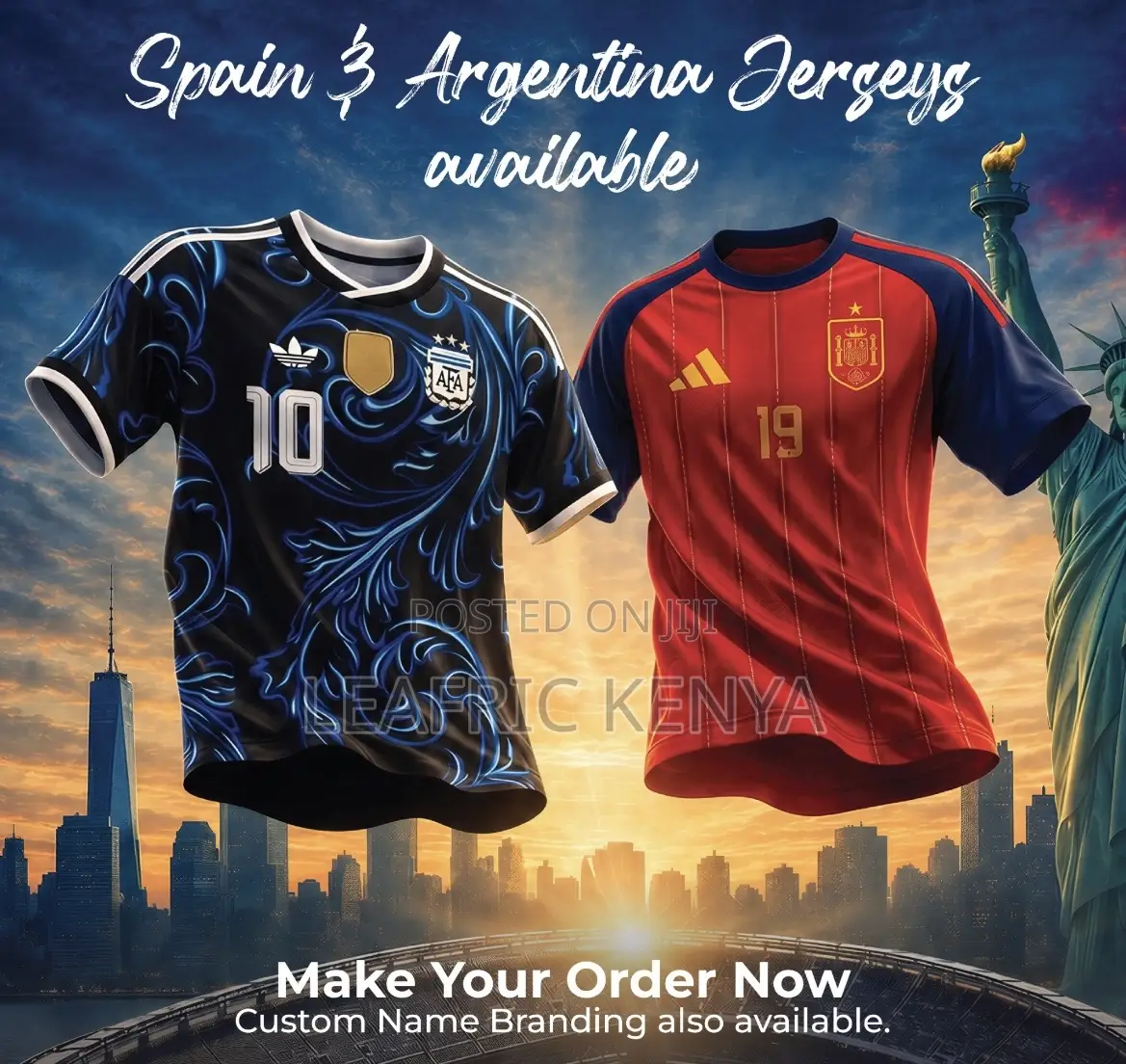 Spain and Argentina Football Jerseys