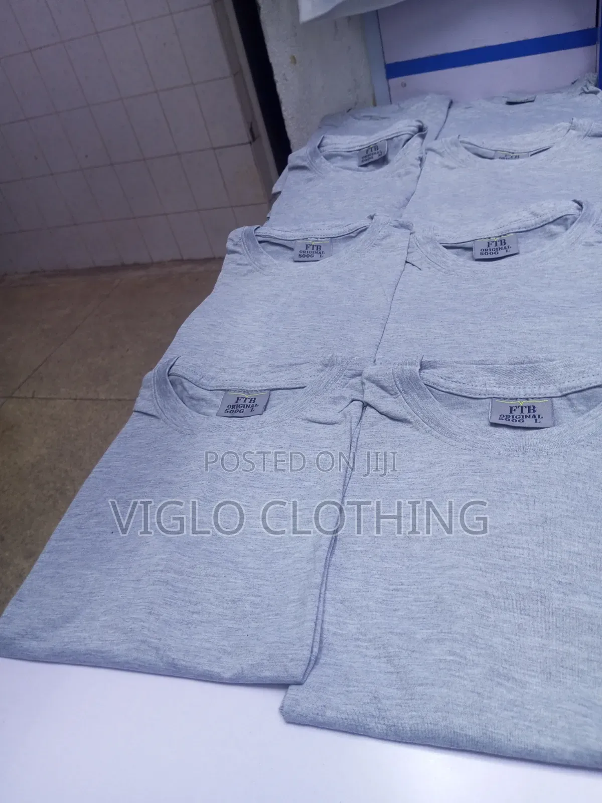 Wholesale Grey Imported Round Necks