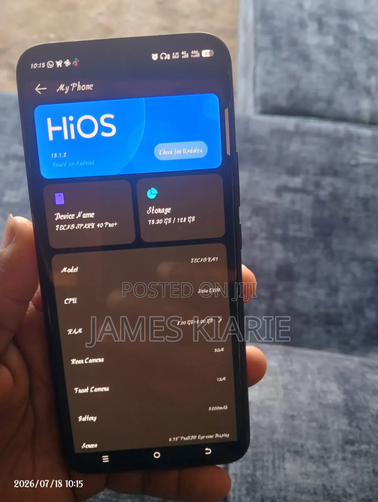 Tecno Spark 40 Pro+ 128 GB Blue