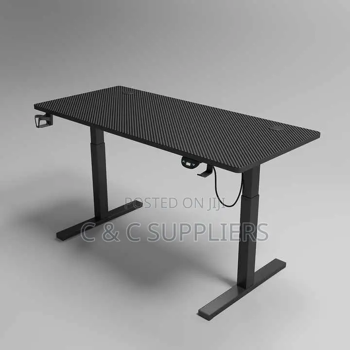 Black Electric Sit Stand Gaming Desk-120cm