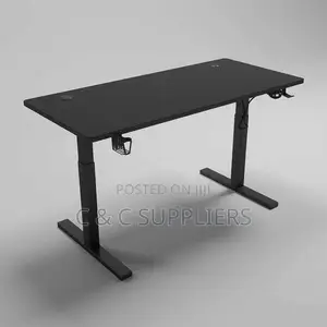 Black Electric Sit Stand Gaming Desk-120cm