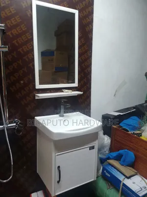 Vanity Cabinet White With Mirror