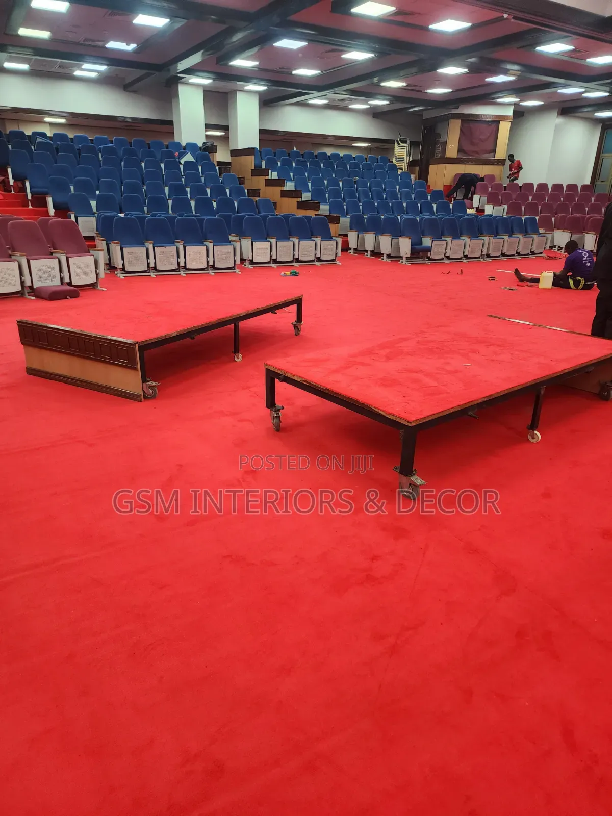 Red Carpets for Dias, Aisle and Altar Fittings