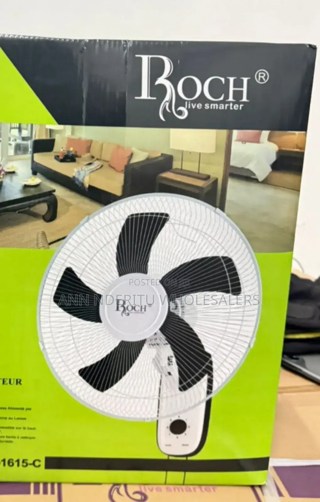 Roch Wall Fan With Remote