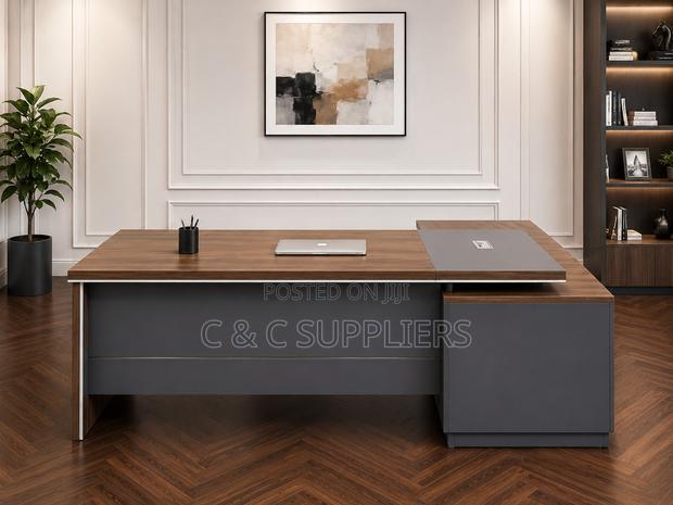 L-Shaped Wooden CEO Table-1600mm - thumbnail 3