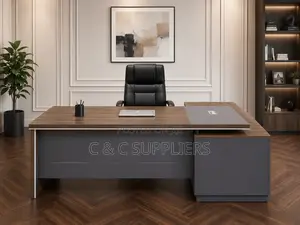 L-Shaped Wooden CEO Table-1600mm
