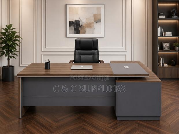 L-Shaped Wooden CEO Table-1600mm - thumbnail 4
